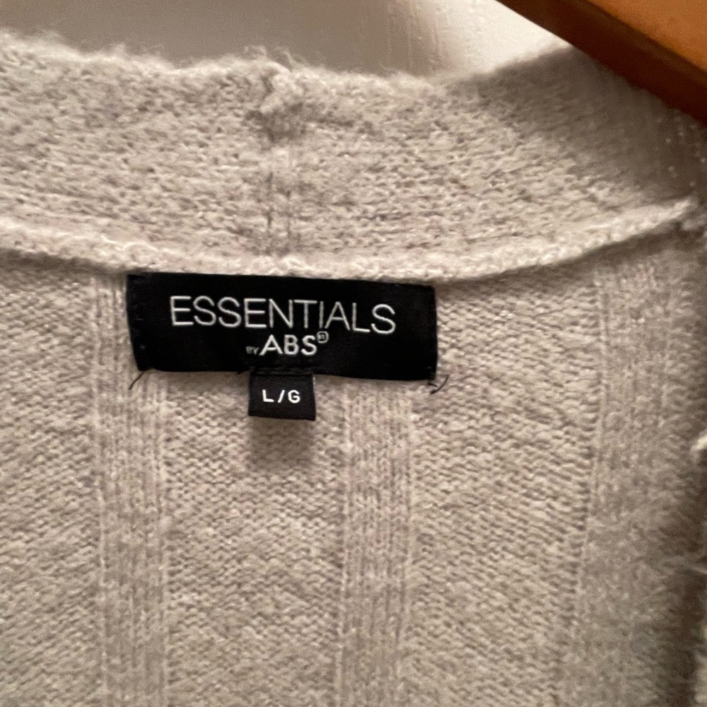 Essentials Light Beige Open-Front Cardigan - Picture 2 of 3